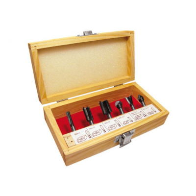 Фрезы по дереву 6мм, 6шт, F00756