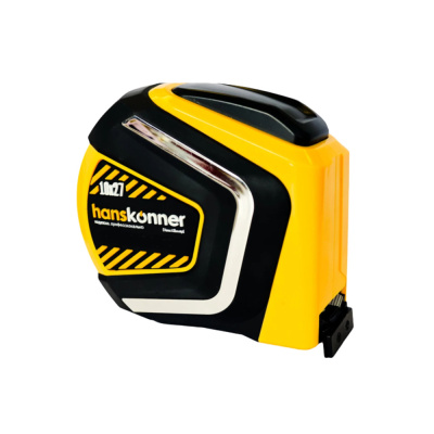 Рулетка 5x27, автостоп, противоударный обрезин.корпус, СУПЕРМОЩНЫЙ МАГНИТ,Hansko