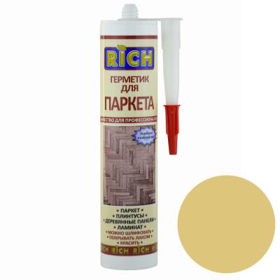 Герметик для паркета ольха, ель 310 мл RICH 