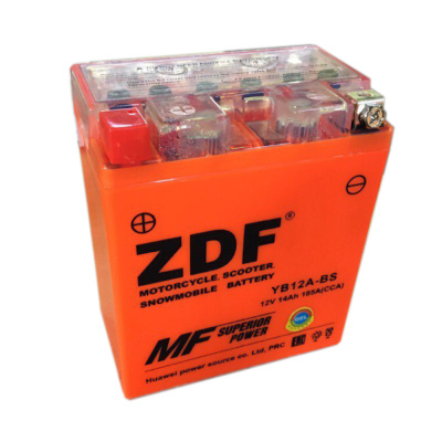 Аккумулятор ZDF Moto Battery 1214.3 GEL (YB12A-BS) прямая Аккумулятор ZDF Moto Battery 1214.3 GEL (YB12A-BS) прямая