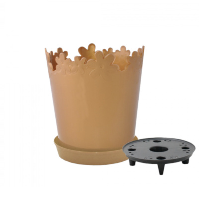 Вазон "Лютик" с подст. 17см. (бронзовый_)