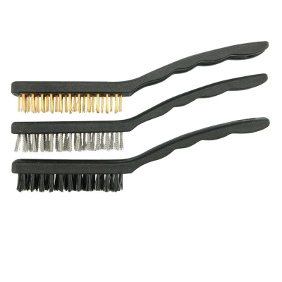 Набор щеток, 3 шт., металлические с пластмассовой ручкой, малые// Matrix
