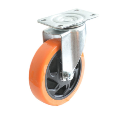 Колесо  б/г полиуретан. поворот. PVC 100мм (Medium)