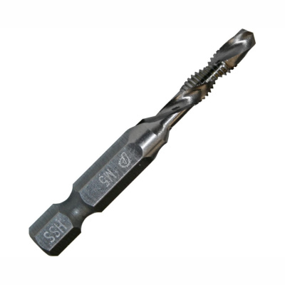 Сверло метчик ПРАКТИКА М5 шаг 0,8,длина 54 мм,хвостовик HEX 1/4,блистер