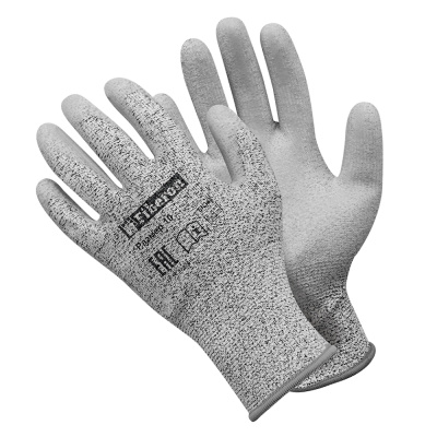 Перчатки "Защита от порезов" со стекловолокном,полиуретановое покрытие, в и/у,10(XL), Fi PR-CUT311 