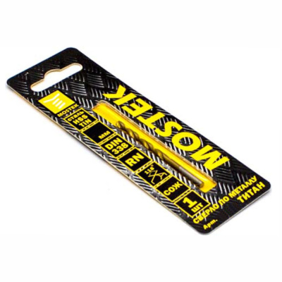 Сверло по металлу MosTek 10,5 мм HSS-TiN (титан - нитридное покрытие) DIN 338 RN (1 шт в блистере) (