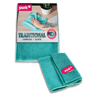 САЛФЕТКА УНИВЕРС. ТРАДИЦИОННАЯ (МИКРОФИБРА) (1/100) "YORK"