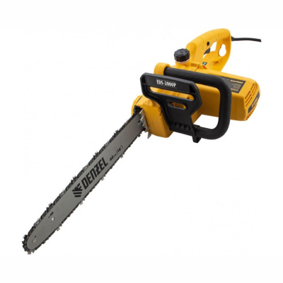 Пила цепная электрическая EDS-2000P, 2кВт,поперечная,шина 40см,шаг 3/8, паз 1,3мм, 57зв// Denzel