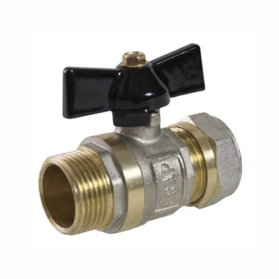 Кран цанговый 20*3/4М 12/72