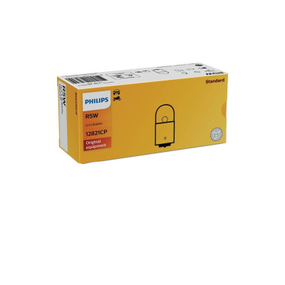 Лампа авт. 12V (габарит)  R5W 5W BA15s  Philips