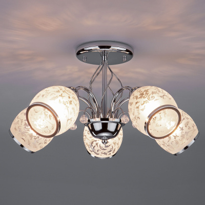 Потолочный светильник /   хром 30026/5