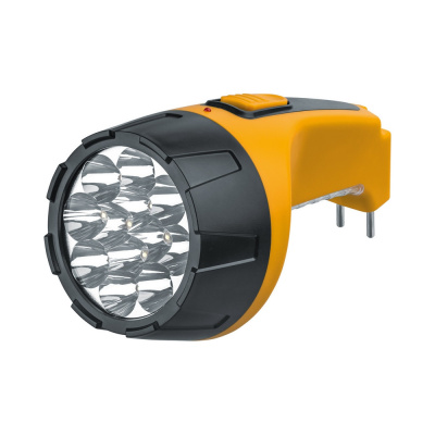 Фонарь светодиод.NРТ-СР05-АССU 12LED аккум.с вилкой для зарядки пластик