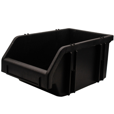 Лоток для крепежа пластиковый черный  75х110х165 мм