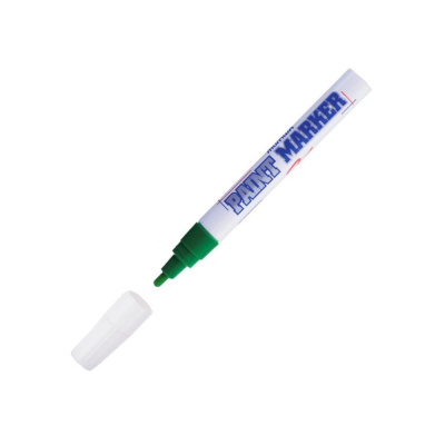 Маркер-краска PM-04, зеленая, 4 мм, нитро-основа отгр. кратно 12 шт, MunHwa