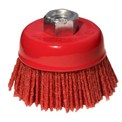 Корщетка нейлоновая "Чашка", 100 мм, Р80