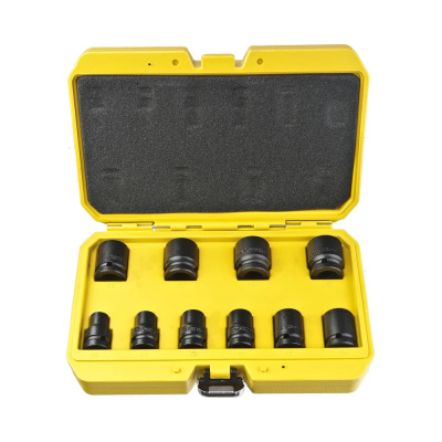 Набор ударных головок HK1045-18-1/2S CrMo 10 шт 10-24 мм, посад 1/2", корот Hanskonner