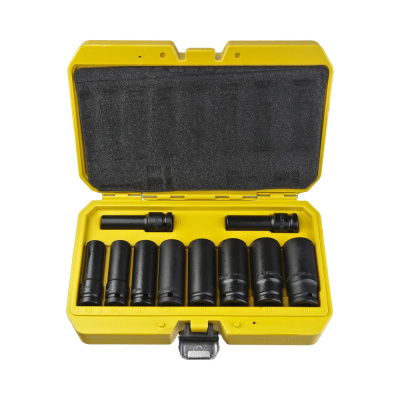 Набор ударных головок HK1045-18-1/2L CrMo 10 шт 10-24 мм, посадка 1/2", длинные Hanskonner