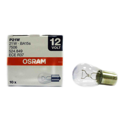 Лампа авт. 12V (стоп ) P21W 21W BA15s Osram