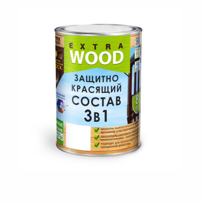 Состав защитно-красящий 3 в 1  FARBITEX ПРОФИ WOOD EXTRA Калужница (0,8 л)