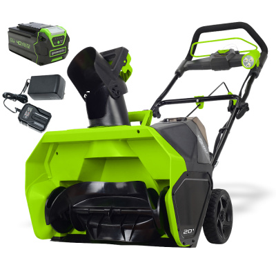 СНЕГОУБОРЩИК АККУМУЛЯТОРНЫЙ G-MAX 40V GREENWORKS GD40STK5 С АКБ 5 АЧ И ЗУ