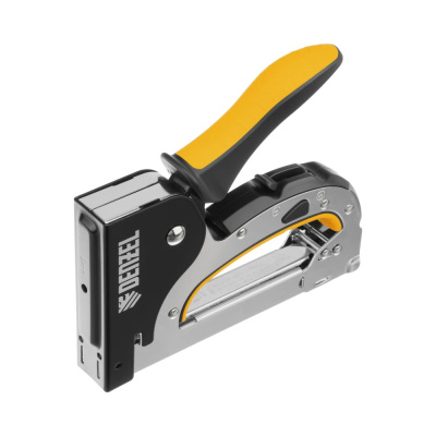 Степлер мебельный, стальной корпус, быстрая загрузка, регул. силы удара, тип 53, 4-14 мм// Denzel