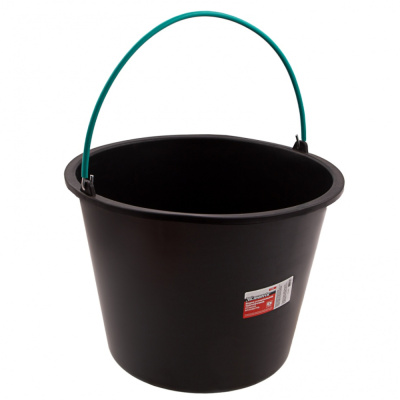 Ведро строительное пластмассовое 16 л, ударопрочное, обрезиненная ручка// Matrix