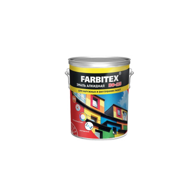 Эмаль ПФ-115 алкидная желтый (5,0 кг) FARBITEX