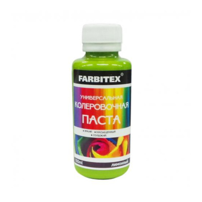 Паста колеровочная Лимонный FARBITEX (0,1Л)