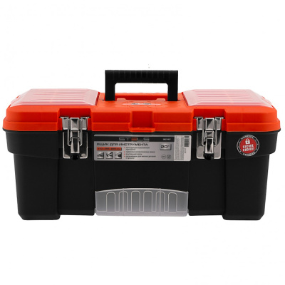 Ящик для инструмента с мет. замками 22", 560х285x235 мм Россия// Stels