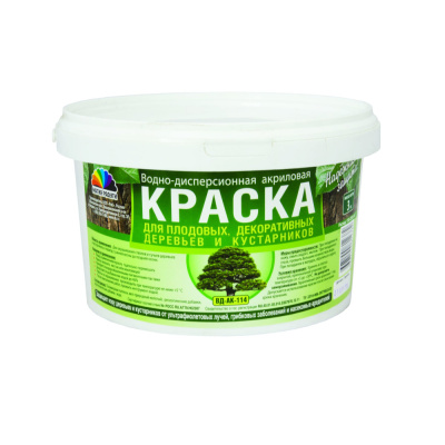 Краска В/Д для садовых деревьев акриловая 3кг