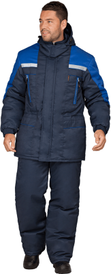 Костюм утепл. "Спец" т/син. с вас. р. 52-54/3-4