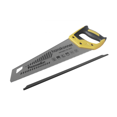 Ножовка по дереву, 400мм, 11-12 TPI, SK5, 3D зуб, чистый рез, Hanskonner
