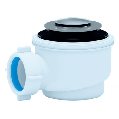 Сифон для душ. поддона 1 1/2*50/60 хром, клик-клак E410CL