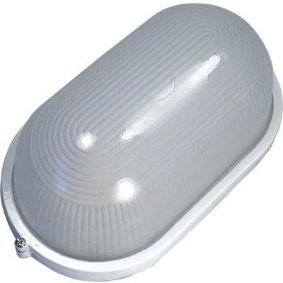 Светильник НПП-100w термостойкий овальный без решетки IP54 белый