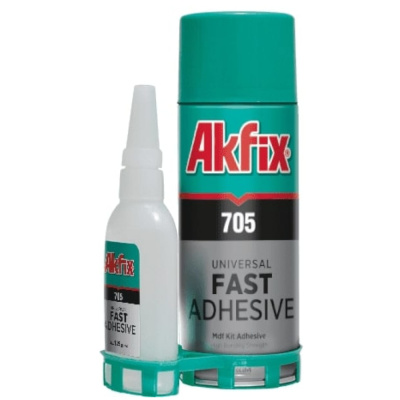 Набор для экспресс склеивания Akfix 705  50гр+200мл