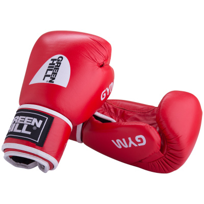 Боксерские перчатки GYM красные (10 oz)