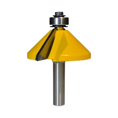 Фреза кромочная конусная ф44,5х23мм 45" хв 8мм