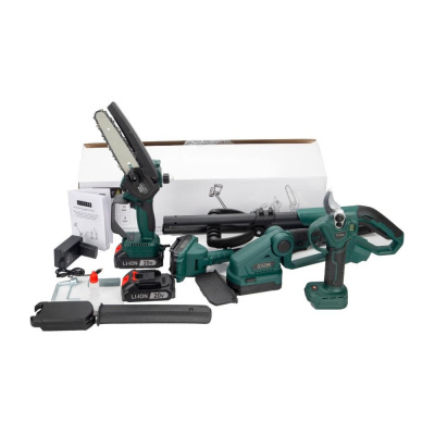 Набор аккумуляторного инструмента ZITREK (ZKCP20V, ZKGS20, GreenSaw 20-150, штанга 180см) 4в1, 2х2.0