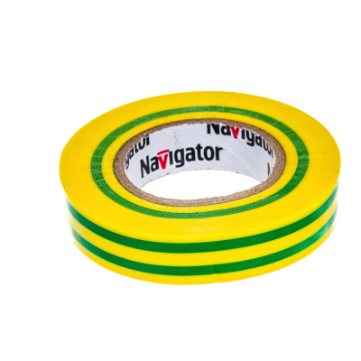 Изолента ПВХ 15мм (рул.20м) жел/зел. NIT-B15-20/YG Navigator 71108