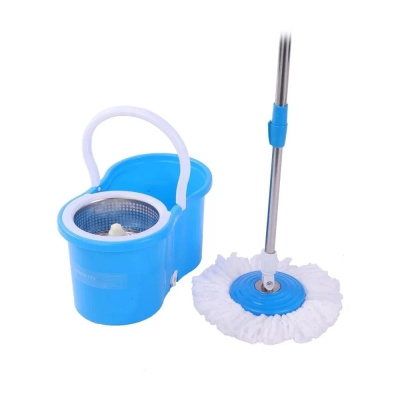 Швабра с отжимом и ведро с металлической центрифугой, H-M2