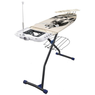 ДОСКА ГЛАДИЛЬНАЯ "ВЕРОНА 1" (ДЕВУШКА С ЛОШАДЬЮ) 122 Х 42 СМ (1/2)  МЕТАЛЛ  "НИКА"