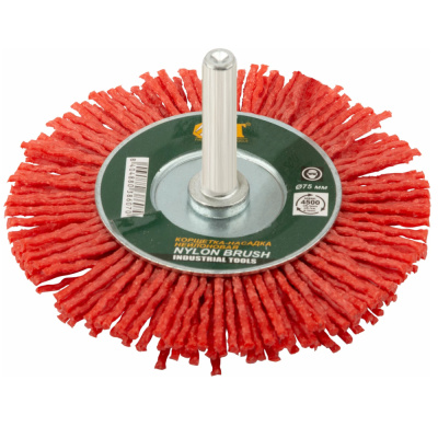 Корщетка-колесо нейлоновая 75мм ФИТ