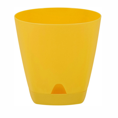 Амстердам горшок с поддоном 2,5л d17см с НИЖНИМ ПОЛИВОМ спелая груша/12 ПлР