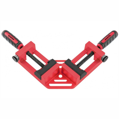 Струбцина угловая, быстрозажимная, 65/65 мм, двухкомпонентные обрезиненные рукоятки// Matrix