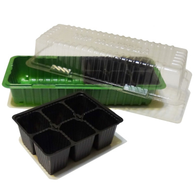 Парник-мини+2 кассеты по 6 ячеек (38*13*7)/325