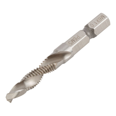 Сверло-метчик комбинированное метрическое, быстрорежущая Р6М5, М6х1,0мм 18/56 мм