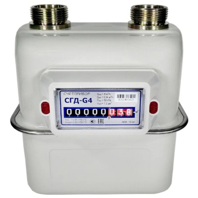 Счетчик газовый обьемный диафрагменный СГД G4 левый