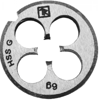 Плашка D-COMBO круглая ручная М7х1.0, HSS, Ф25х9 мм