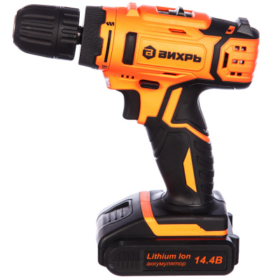 Дрель-шуруповерт аккумуляторная ДА-14,4Л-2 (2,0 А/ч) Вихрь 72/14/15