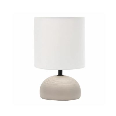 Светильник настольный с абажуром LE TL MARLEY 01 60W Е14 бежевый 140x230 керамик. 61403-0005 LEEK 